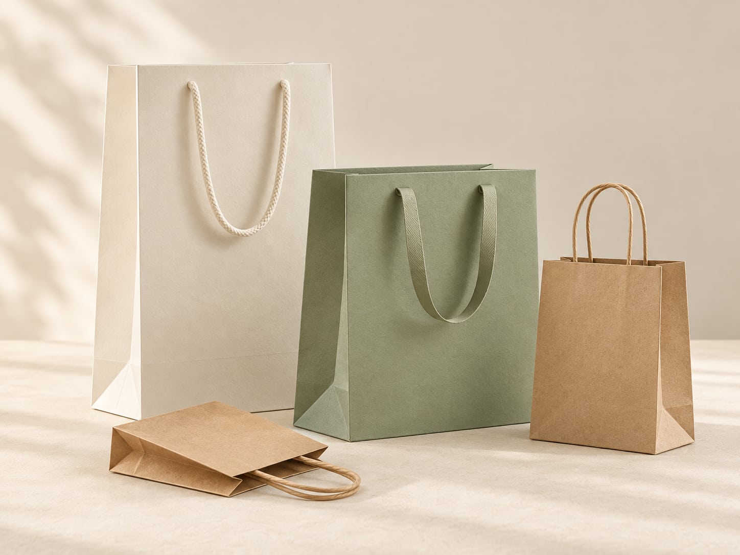 Custom Paper Shopping Bags packaging concept