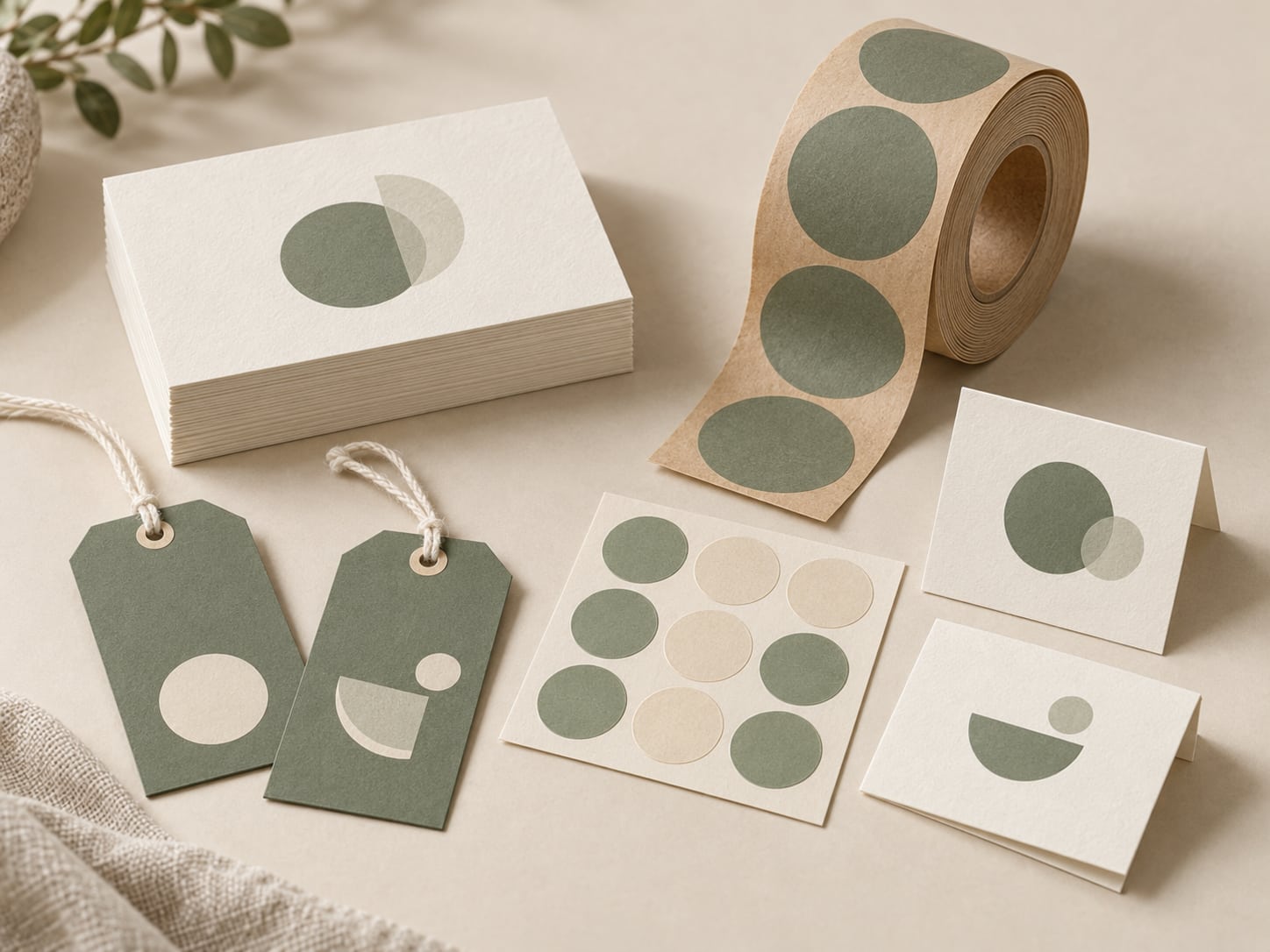 Custom Printed Cards & Labels packaging concept